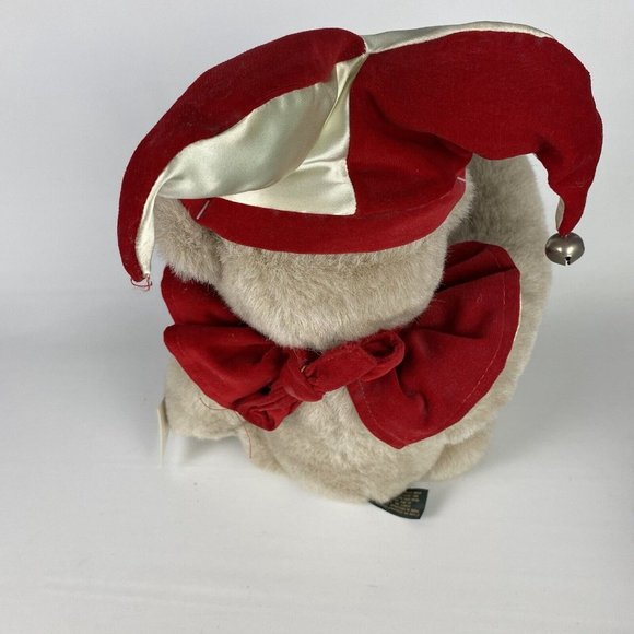 VERMONT TEDDY BEAR Jointed Brown 16" Plush Clown Joker Jester Authentic Handmade - Picture 8 of 15